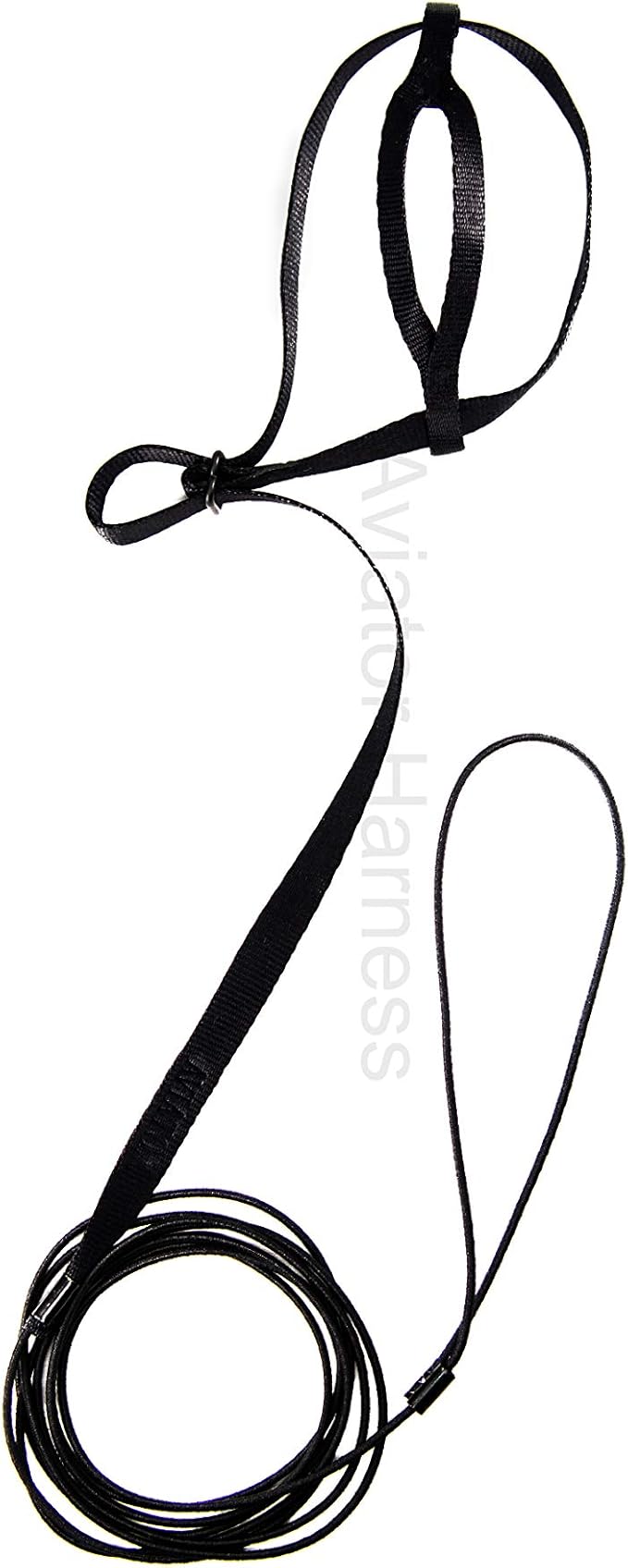 The AVIATOR Pet Bird Harness and Leash: Petite Black