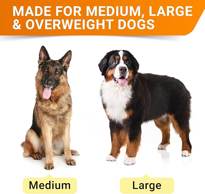 Large Breed Glucosamine Hemp Dog Joint Supplement - Hemp Chews for Dogs Hip Joint Pain Relief - Omega 3, Chondroitin, MSM - Advanced Mobility Hemp Oil Treats for Large Dogs - Made in USA - 360 Ct