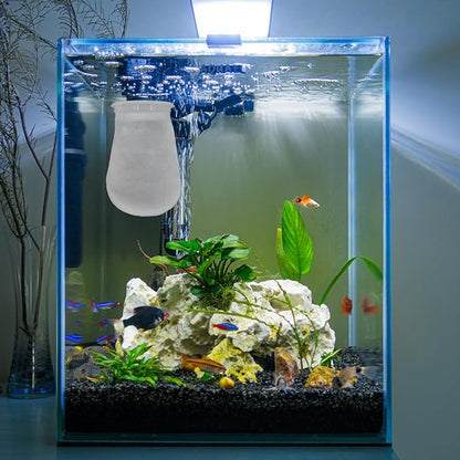 4Pcs 4 Inch Ring Filter Socks 200 Micron, Aquarium Filter Socks, 4 Inch Ring by 7 Inch Long, Aquarium Filter Bags for Freshwater Saltwater Aquariums Fish Tank,Sump Filter Socks,Use in Ponds Overflows