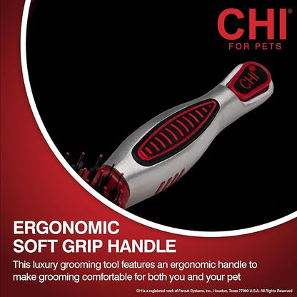 CHI Dog Brush for, Porcupine Brush for Dogs - Grooming Tools for Dogs & Puppies, Removes Mats and Tangles, Ionic Technology, Ergonomic Soft Grip Handle, Suitable for All Hair Types