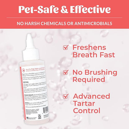 SKOUT'S HONOR Peanut Butter & Bacon Oral Gel - Fights Plaque and Tartar, Freshens Breath Fast, No Brushing Required, 4 oz