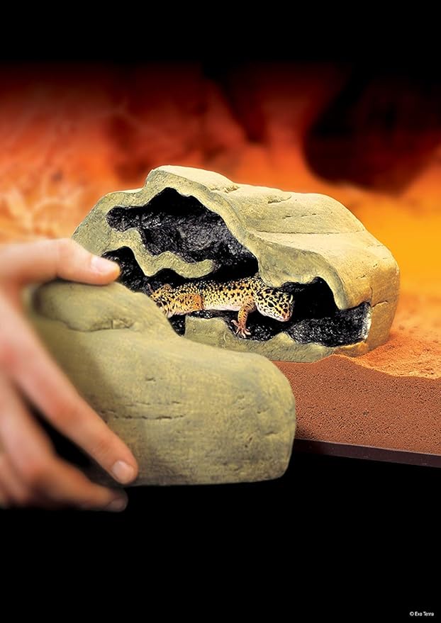 Exo Terra Reptile Den, Hideout Tunnel System for Terrariums, Medium, PT2862