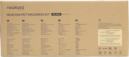 Neakasa P2 Pro Dog Cat Grooming Brush, Strong Vacuum Suction, 2L Large Capacity, Clippers Professional, Dog Grooming Kit for Thick Short Long Hair, Silent