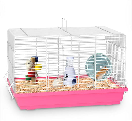 Hamster Cages, Small Animal Travel Cages - Ideal for Temporarily Transporting or Carrying Hamsters, Guinea Pigs, Rats, Parrots, Birds, Squirrels and Other Small Animals.