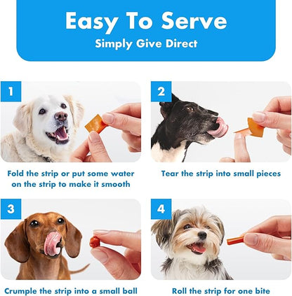 NeLM Supplements & Vitamins for Dogs - Mouth Dissolving Strips - Multivitamin, Eye, Hip & Joints, Gut, Dental Support - Pet Health Supplies - 30 Stips(Pack of 1) (30 Strips (Pack of 1), Dental Care)