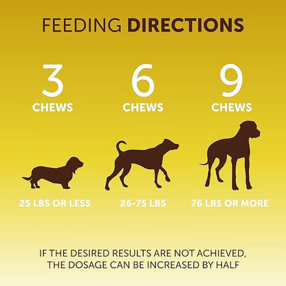 Scoot Stopper Dog Soft Chews w/Fiber - Stool Hardener for Anal Gland Treatment, Digestion Support -180 Tasty Treats w/Natural Flaxseed, Pumpkin and Psyllium Husk for Dog Comfort