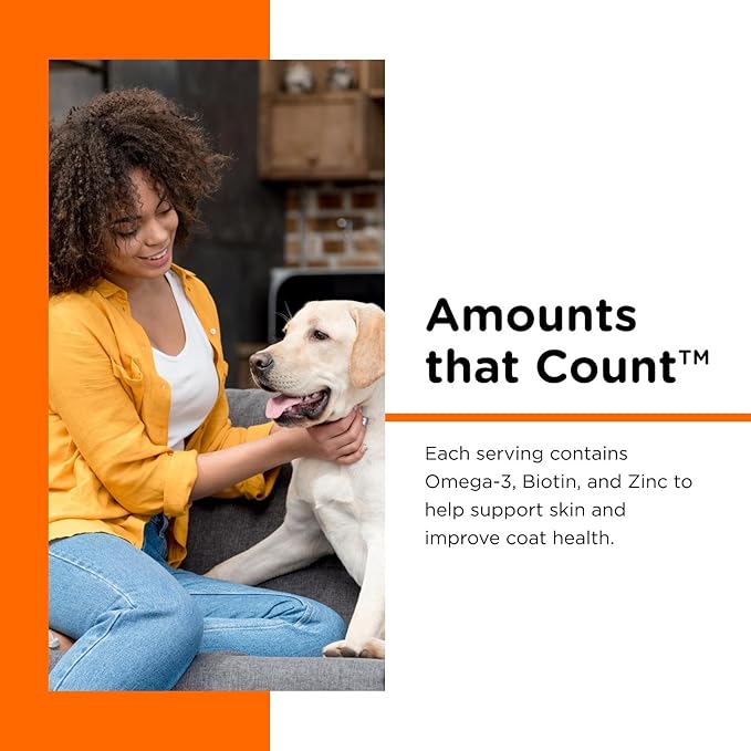 Nutri-Vet Skin & Coat Biscuits for Dogs, Tasty Dog Treat, Skin and Coat Supplement, Omega 3 Fish Oil, Small Sized Biscuit, Made with Omega 3 and Biotin, Fish Oil Treat for Pets, 16 oz(Pack of 2)