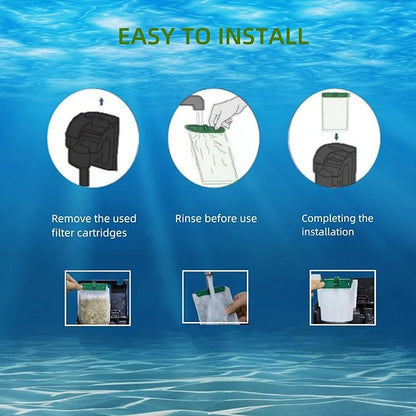 10 Pack Medium Replacement Filter Cartridges for Tetra Whisper Bio-Bag Filters, Compatible with 10i/IQ10/PF10 and ReptoFilter Aquariums