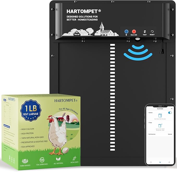 1LB Dried Black Soldier Fly Larvae, Non-GMO & Nutrient-Packed Chicken Feed, Strong Egg Production and Health, Rich in Calcium for Healthy Hens and Ducks, Better Than Dried Mealworms