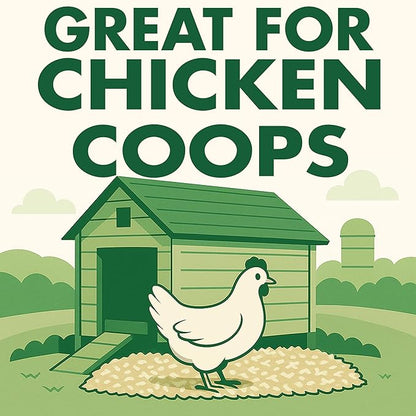 CountryMax Super Absorbent Hemp Bedding – 33 lb Bag (150L / 5.2 cu ft) – Low Dust, Natural Odor Control, Eco-Friendly Pet Bedding for Chicken Coops, Rabbits, Horses & Reptiles