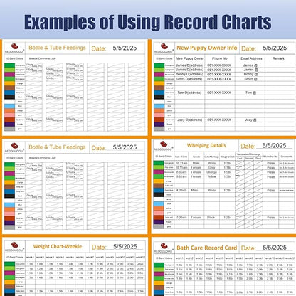 Puppy Kitten Whelping Kit, Whelping Kit with Feeding Nipple Bottle Stethoscope Scissors Cord Clamps Aspirator etc Full kit