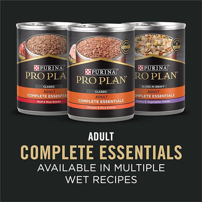 Purina Pro Plan Complete Essentials Shredded Blend Lamb and Rice High Protein Dog Food with Probiotics for Dogs - 35 lb. Bag