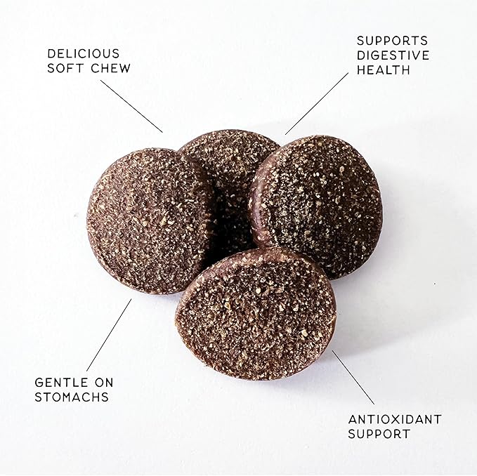 Soft Dog Treats for Digestive Support/Gut Health & Training Snacks Made with Pumpkin, Oat Fiber & Vinegar - Beef Sliders - 16 oz