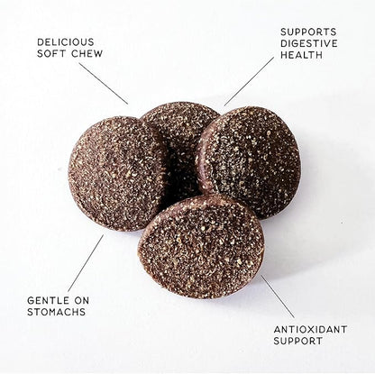 Soft Dog Treats for Digestive Support/Gut Health & Training Snacks Made with Pumpkin, Oat Fiber & Vinegar - Beef Sliders - 16 oz