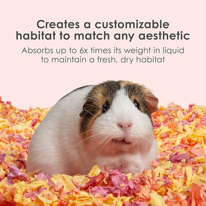 Kaytee Clean & Cozy Colors, Small Animal Bedding with Extreme Odor Control, Sunset 49.2 Liters