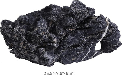 18-20 Inches Natural Seiryu Stone 1 PCS Ultra Large Aquarium Rocks for Aquascaping, Aquarium Landscaping, Terrariums, Fish Tank Decoration, Vivariums, Paludarium, Amphibian Enclosures