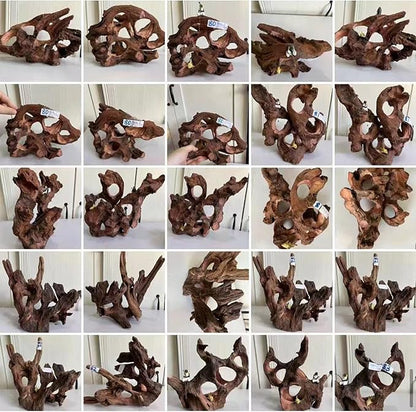 Driftwood for Aquarium Natural Aquarium Wood for Aquascaping Fish Tank Decorations Reptile Tank Decor (Porous Natural Driftwood 10-16“)