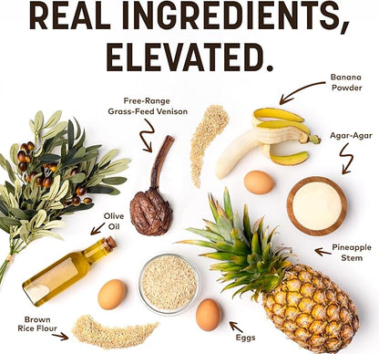 Earth Animal No-Hide Stix Venison Recipe Natural Rawhide Alternative Dog & Cat Chews - 40 Count Extra Value Pack