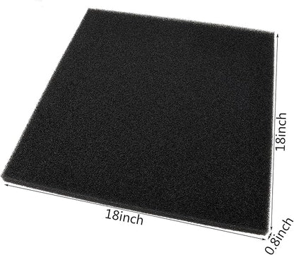 Aquarium Filter Bio Sponge Pad, Foam Sponges Filter Media, Cut fit it Filter Accessories for Fish Tanks and Ponds (18"x18"x0.8" (35PPI) 2 Pack)