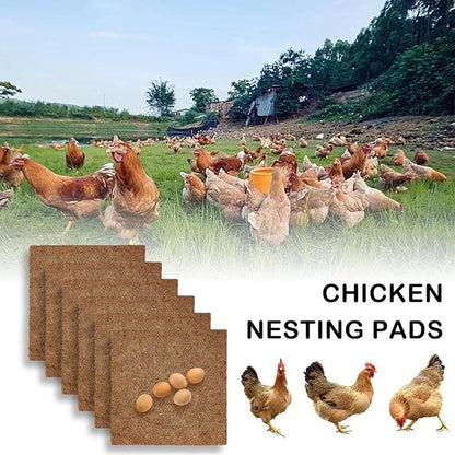 10Pcs Reptile Substrate Mat Carpet Chicken Nest Mat 30 * 30cm Natural Coconut Fiber Pet Mat Substrate Liner Terrarium Planter Liner for Lizard Turtle Snake Gecko Bearded Dragon Tortoise