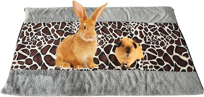 kathson Large Guinea Pig Bed, 35 x 21 inch Soft Rabbit Mat, Cage Liner for Small Animals, Washable Thick Warm Bedding Mats for Bunny, Ferret, Chinchilla, Hedgehog