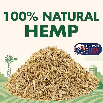 CountryMax Super Absorbent Hemp Bedding – 33 lb Bag (150L / 5.2 cu ft) – Low Dust, Natural Odor Control, Eco-Friendly Pet Bedding for Chicken Coops, Rabbits, Horses & Reptiles
