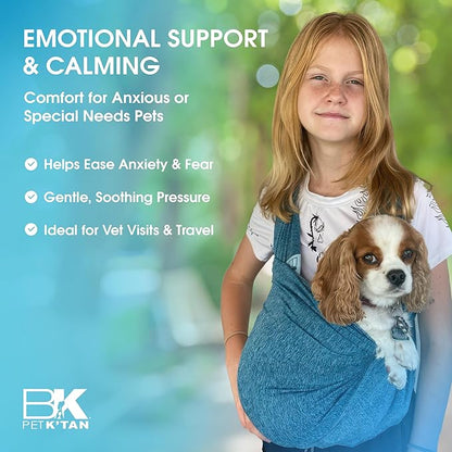 Pet K'tan Dog Sling Carrier: Hands Free for Small Dogs - #1 Pet Travel Accessory & Gift -Bond with New Puppy-Cats & Small Animals- Safe Durable Soft - Anti-Anxiety-Sized for the Human (see size chart)