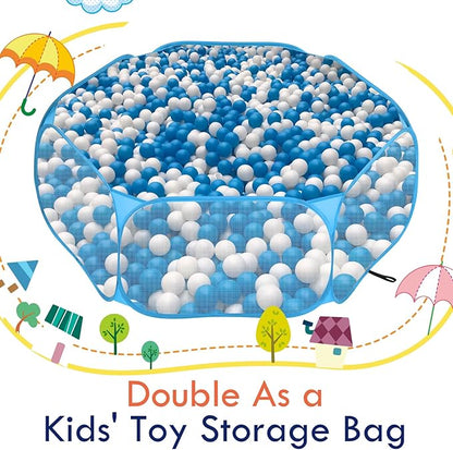 Pawaboo Small Animals Playpen, Waterproof Small Pet Cage Tent with Strong Steel Wire Frame, Portable Outdoor Yard Fence for Chick/Kitten/Puppy/Guinea Pig/Rabbits/Hamster/Chinchillas, Blue