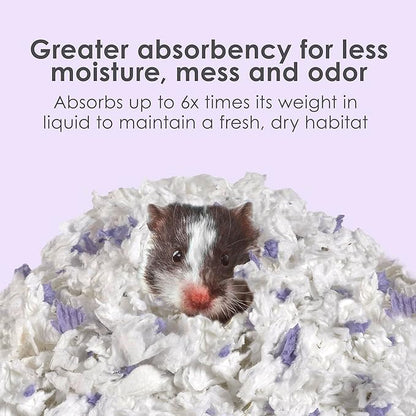 Kaytee Clean & Cozy Lavender Paper Bedding For Pet Guinea Pigs, Rabbits, Hamsters, Gerbils, and Chinchillas, 49.2 Liters