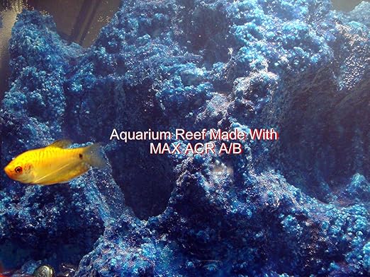 Aquarium Safe Epoxy Resin - MAX ACR A/B for Coating Casting Strong Glue Fiberglassing Resin, for Making Plywood Aquarium & Terrarium, Concrete Coating & Sealant for Koi Ponds, Fresh Or Saltwater Use