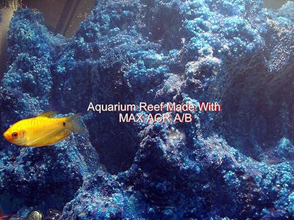 Aquarium Safe Epoxy Resin - MAX ACR A/B for Coating Casting Strong Glue Fiberglassing Resin, for Making Plywood Aquarium & Terrarium, Concrete Coating & Sealant for Koi Ponds, Fresh Or Saltwater Use