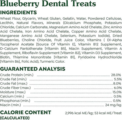 Greenies Petite Dental Dog Treats, Blueberry Flavor, 12 oz. Pack (20 Treats)