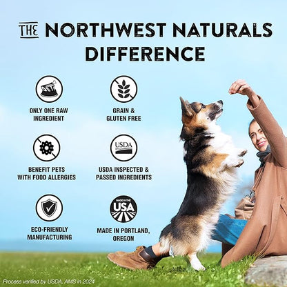 Northwest Naturals Raw Rewards Freeze-Dried Chicken Breast Treats for Dogs and Cats - Bite-Sized Pieces - Healthy, 1 Ingredient, Human Grade Pet Food, All Natural - 3 Oz
