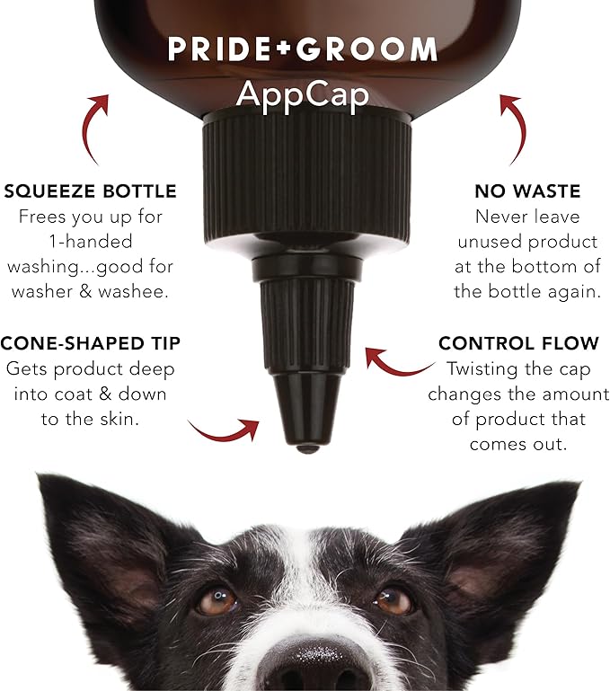 Pride and Groom The Shedder | Dog Deshedding Shampoo | All Natural Body Wash with Essential Oils & Ingredients That Reduce Pet Shedding & Fur Dander for Curly and Wavy Coats – 128oz