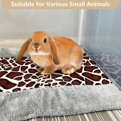 kathson Large Guinea Pig Bed, 35 x 21 inch Soft Rabbit Mat, Cage Liner for Small Animals, Washable Thick Warm Bedding Mats for Bunny, Ferret, Chinchilla, Hedgehog