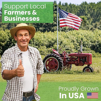 Hemp Animal Bedding 10 Lbs = 51 Liters of Natural Ground Hurds - Super Absorbent- DUST Free- for Your Horse, Chicken, Rabbit, Reptile, Hamster, Cage Coop or CAT Litter - USA Grown - Carbon Negative