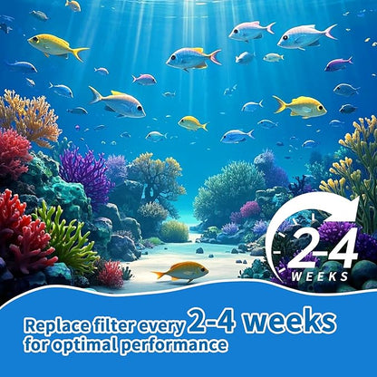 12 Pack Rite-Size C Filter Cartridges for Marineland Penguin PRO Power Filters 275/375 & Original Penguin Power Filters 200/350 Fish Tank Filter for Marineland Aquarium (Blue)