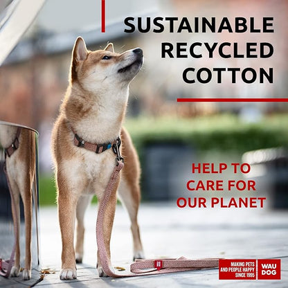 Recycled Cotton Dog Leash Eco-Friendly Alternative to Nylon for Small Medium and Large Dogs - Reflective Strong Dog Leashes for Large Breeds - Puppy Leash