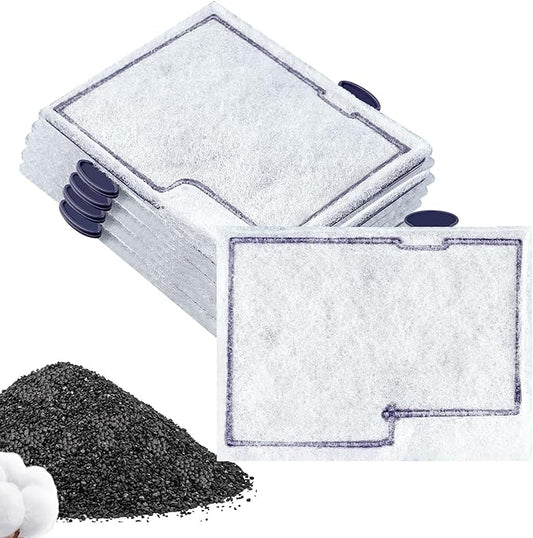 10 Packs Small Replacement Filter Cartridges for Aqueon QuietFlow E Internal Power Filter Size 10 and Minibow Aquarium Filters Size 1/2.5/5 Gallon ﻿