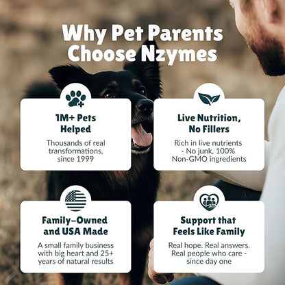 Nzymes® Antioxidant Treats - for Dogs Joints, HIPS, Paralysis, Skin, Coat, Hair Loss, Aging, Digestion, Neurological, Seizures - 60 Treats - Made in The USA