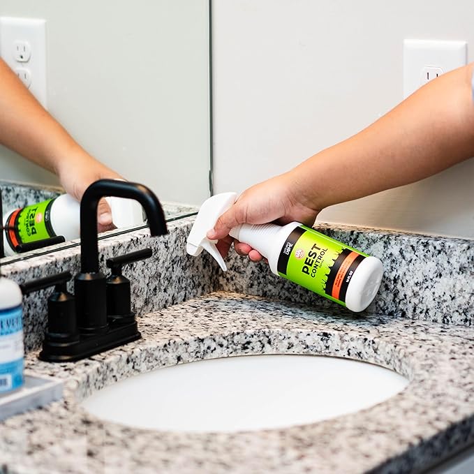 Nature's Dome Eco-Friendly Pest Control Spray – Ant, Roach, Spider, Fly, Flea and Insect Control with Natural Essential Oils – Fast-Acting, Child & Pet Safe for Indoor & Outdoor Use (32 OZ)