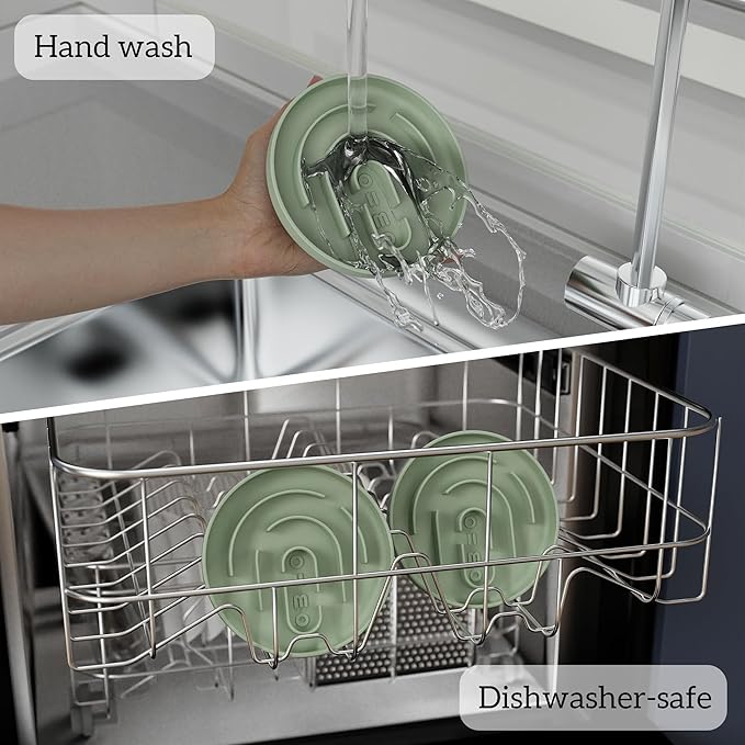 OHMO Slow Feeder Cat Bowl, Silicone Anti-Choking Dog & Pet Bowl, No Suction Cup, Slows Down Eating for Small Pets (S-Infinite, Sage Green)