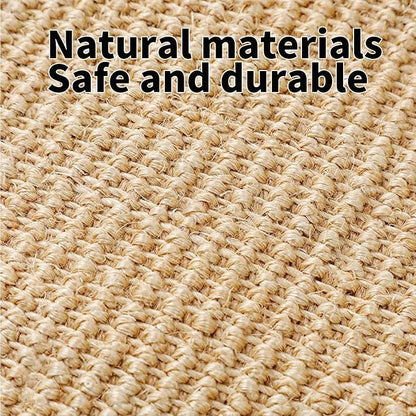 PODOO Bunny Scratch Pads, Sisal Rabbit Scratching Pad, Natural Rabbit Resting Mats for Cages, Forage Grass Mat Indoor Essentials Accessories for Guinea Pig Cat (2Pcs, 23.6 x 15.7 inches)