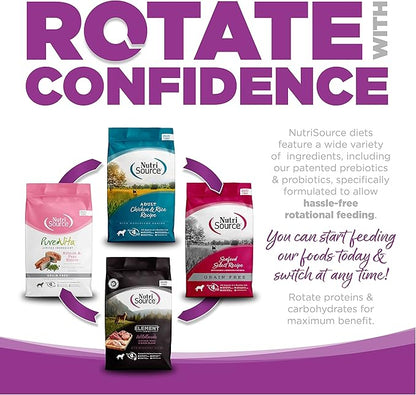 NutriSource Puppy Food, Made with Chicken and Rice, Large Breed, with Wholesome Grains, 30LB, Dry Dog Food