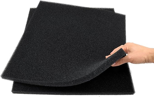 Aquarium Filter Bio Sponge Pad, Foam Sponges Filter Media, Cut fit it Filter Accessories for Fish Tanks and Ponds (18"x18"x0.8" (35PPI) 2 Pack)