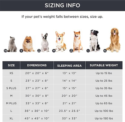 Bedsure Calming Dog Bed for Small Dogs - Donut Washable Small Pet Bed, 23 inches Anti-Slip Round Fluffy Plush Faux Fur Large Cat Bed, Fits up to 25 lbs Pets, Navy