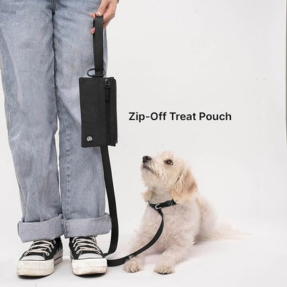 Porter 2-in-1 Dog Gear Backpack – Premium Dog Travel Bag with 10 Pockets, Zip-Off Treat Pouch, Leash Clip, Waterproof Pockets & Water Bottle Holder – Weekend, Hiking, Camping, Graphite