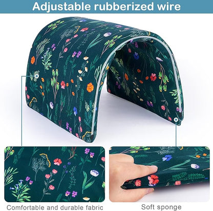 Bienbee Guinea Pig Tunnel, Guinea Pig Hideout, Washable Rabbit Tunnel and Bunny House, Rabbit Toys in Cages for Guinea Pig Bunny Rabbit Small Animal Green Flowers