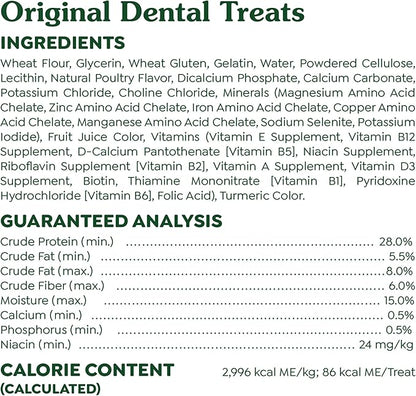 Greenies Original Regular Dental Dog Treats, 3 oz. Pack (3 Treats)