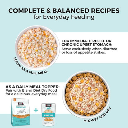 KOHA Limited Ingredient Bland Diet for Dogs, Chicken and White Rice Sensitive Stomach Wet Dog Food, Sold in Over 5,000 Vet Clinics & Pet Stores, Gentle Easy to Digest Bland Diet Dog Food, Pack of 6